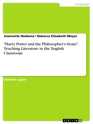 cover image of "Harry Potter and the Philosopher's Stone". Teaching  Literature in the English Classroom